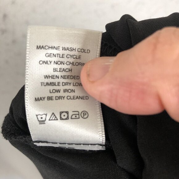 John Mark Pants Womens XL Black Slinky Travel Knit Mod Asymetric Stretch NEW - Picture 7 of 16